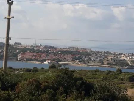 Çeşme Dalyan Mahallesinde Full Deniz Manzaralı 1176M2 İmarlı Satılık Arsa